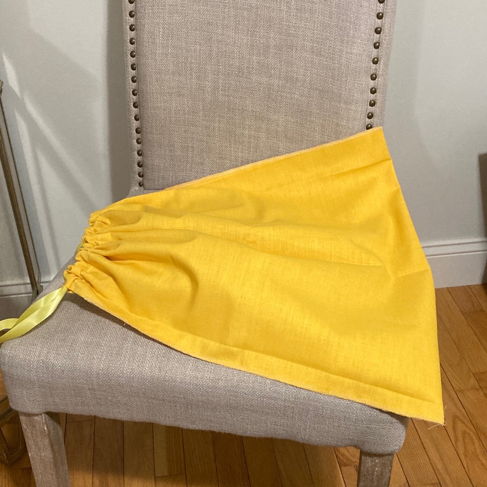 Yellow Drawstring Dust Bag - Picture 2 of 5